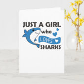 Gewoon een meisje dat van Sharksars houdt, een gra Kaart (Gele Bloem)