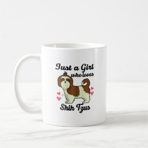 Gewoon een meisje dat van Shih Tzu/Hondenliefhebbe Koffiemok