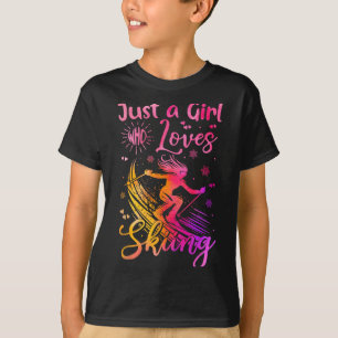 Gewoon Een Meisje Dat Van Skien Houdt Grappige Ski T-shirt