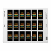 gewoon een meisje dat van skydiven houdt etiket (Full Sheet)