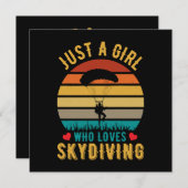 Gewoon een meisje dat van skydiving houdt (Voorkant / Achterkant)