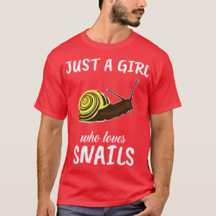 Gewoon een meisje dat van slakken houdt 1 t-shirt