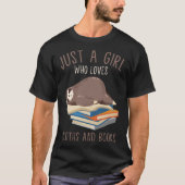 Gewoon een meisje dat van sloten houdt en Reader v T-shirt (Voorkant)