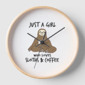Gewoon een meisje dat van Sloths Coffee houdt (Voorkant)