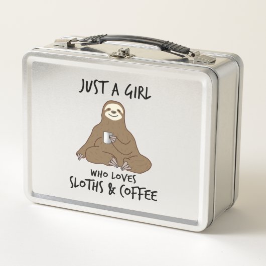 Gewoon een meisje dat van Sloths Coffee houdt (Voorkant)