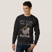 Gewoon een meisje dat van Sloths houdt 34 Trui (Voorkant volledig)