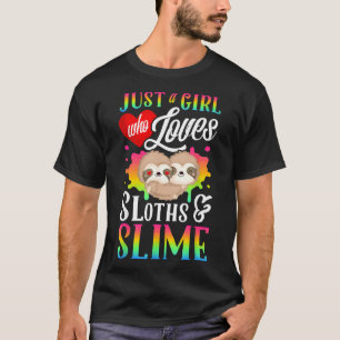 Gewoon een meisje dat van Sloths houdt en een dunn T-shirt