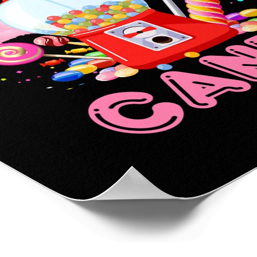 Gewoon een meisje dat van Snoep regenboogsnoepjes  Poster (Hoek)