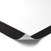 Gewoon een meisje dat van Soccer Classy Black & Wh Poster (Hoek)