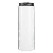 Gewoon een meisje dat van Soccer Classy Black & Wh Thermosbeker (Achterkant)