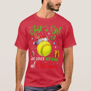 Gewoon een meisje dat van Softball houdt en van Ke T-shirt