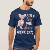 Gewoon een meisje dat van Sphynx houdt... T-shirt (Voorkant)