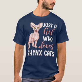 Gewoon een meisje dat van Sphynx houdt... T-shirt