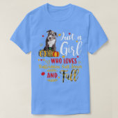 Gewoon een meisje dat van Staffordshire Bull Dog h T-shirt (Design voorkant)