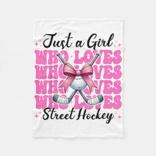 Gewoon Een Meisje Dat Van Straathockey Coquette Bo Fleece Deken