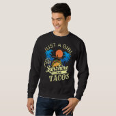 Gewoon een meisje dat van Sunshine en Tacos houdt Trui (Voorkant volledig)