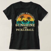 Gewoon een meisje dat van Sunshine houdt en Pickle T-shirt (Design voorkant)