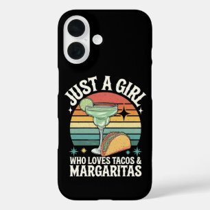 Gewoon een meisje dat van Tacos en Margarita Mexic iPhone 16 Hoesje