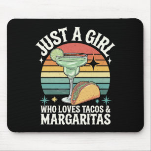 Gewoon Een Meisje Dat Van Tacos En Margarita Mexic Muismat
