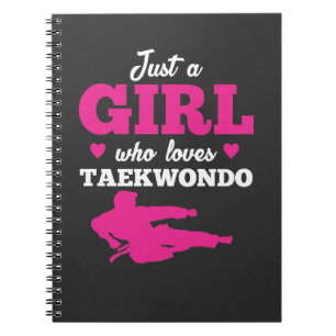 Gewoon een meisje dat van Taekwondo Taekwondo Love Notitieboek