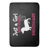 GEWOON EEN MEISJE DAT VAN TECKELS HOUDT BADMAT (Voorkant Verticaal)