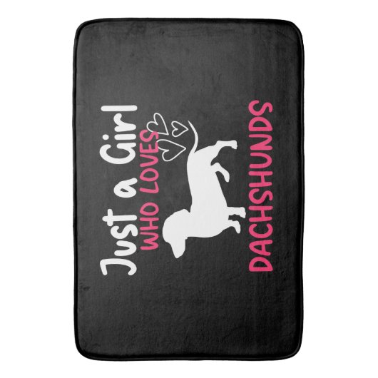 GEWOON EEN MEISJE DAT VAN TECKELS HOUDT BADMAT (Voorkant Verticaal)