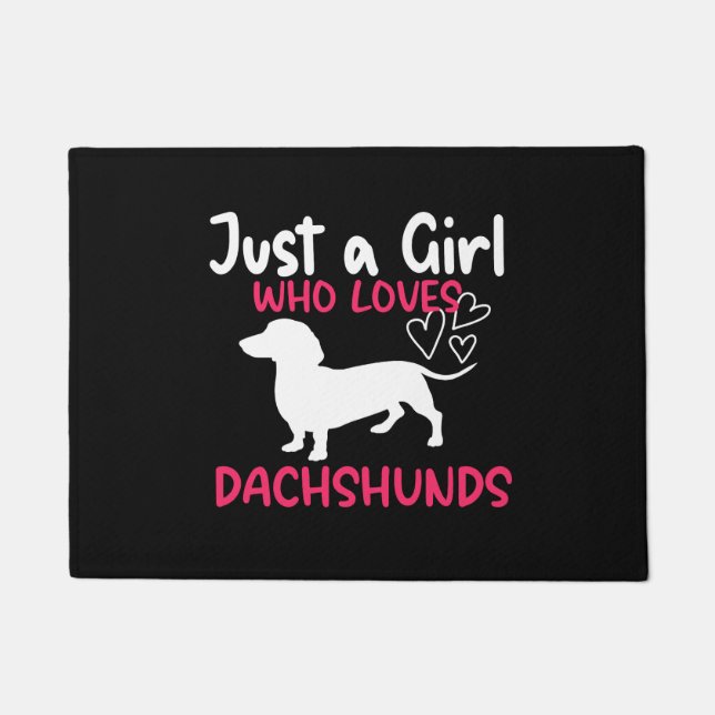 GEWOON EEN MEISJE DAT VAN TECKELS HOUDT DEURMAT (Voorkant)