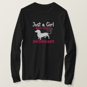 GEWOON EEN MEISJE DAT VAN TECKELS HOUDT T-SHIRT