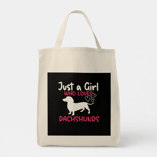 GEWOON EEN MEISJE DAT VAN TECKELS HOUDT TOTE BAG (Achterkant)