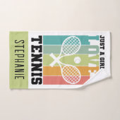 Gewoon een meisje dat van Tennis houdt | Tennis Pl Handdoek (Handdoek)