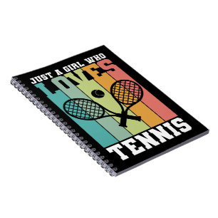 Gewoon een meisje dat van Tennis houdt Tennis Pl Notitieboek