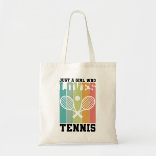 Gewoon een meisje dat van Tennis houdt   Tennis Pl Tote Bag