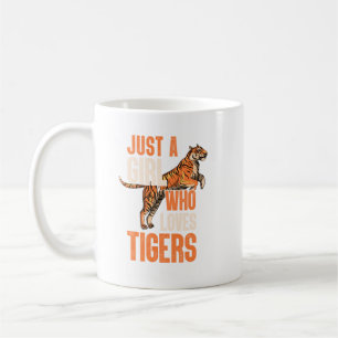 Gewoon een meisje dat van Tigers Tiger Safari houd Koffiemok