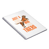 Gewoon een meisje dat van Tigers Tiger Safari houd Notitieboek (Rechterzijde)