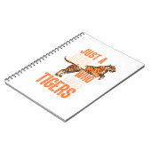 Gewoon een meisje dat van Tigers Tiger Safari houd Notitieboek (Linkerzijde)
