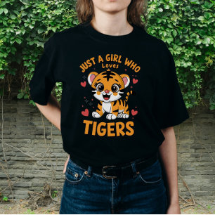 Gewoon een meisje dat van tijgers houdt, grappige  t-shirt