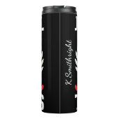 Gewoon een meisje dat van tractoren houdt thermosbeker (Achterkant)