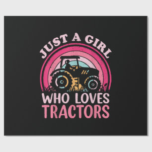 Gewoon Een Meisje Dat Van Tractors Houdt Cadeaupapier