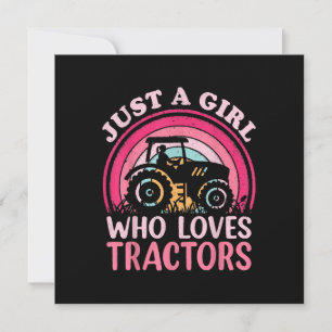 Gewoon Een Meisje Dat Van Tractors Houdt Kaart