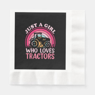 Gewoon Een Meisje Dat Van Tractors Houdt Servet