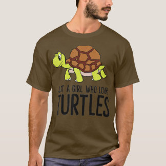 Gewoon een meisje dat van Turtles houdt (1) T-shirt