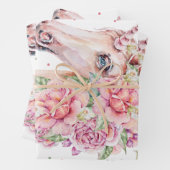 Gewoon een meisje dat van Unicorn houdt Inpakpapier Vel (In situ)