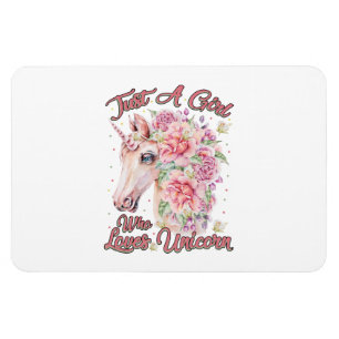 Gewoon een meisje dat van Unicorn houdt Magneet