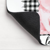 Gewoon een meisje dat van varkens houdt muismat (Hoek)