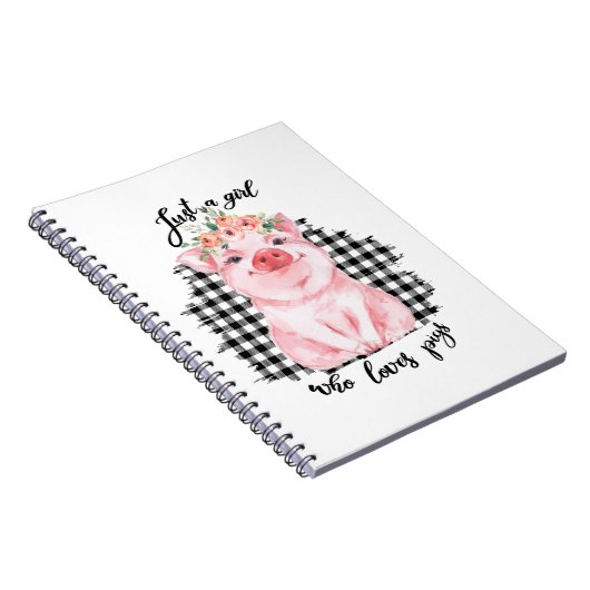 Gewoon een meisje dat van varkens houdt notitieboek (Rechterzijde)