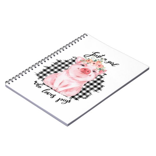 Gewoon een meisje dat van varkens houdt notitieboek (Linkerzijde)