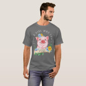Gewoon een meisje dat van Varkens Pig Lover houdt T-shirt (Voorkant volledig)