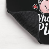 Gewoon een meisje dat van varkenskostuum houdt muismat (Hoek)