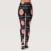 Gewoon een meisje dat van varkensvarkens houdt leggings (Achterkant)