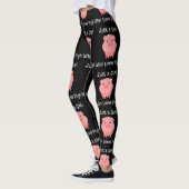 Gewoon een meisje dat van varkensvarkens houdt leggings (Links)